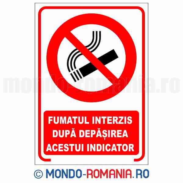 FUMATUL INTERZIS DUPA DEPASIREA ACESTUI INDICATOR - indicator de securitate de interzicere pentru protectia muncii